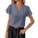 thumbnail image 1 of Camisetas de Mujer Suelto Ajuste Cuello Casual Lindo Impreso Suelto Blusa de Verano de las Señoras Superior, Tops de Verano de las Mujeres Suelto Ajuste, 1 of 8