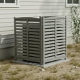 thumbnail image 6 of 3-Panel Outdoor Air Conditioner Fence  3-Section 32" W x 38" H Wooden Privacy Screen for Outside Garden Patio, 6 of 16