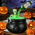 thumbnail image 3 of Halloween DIY Witches Cauldron Set with Mist Maker & Potion-Bottle, Halloween Skeleton Potion Witches Decorations, Halloween Vintage Home Decor for Table, Mantel, Kitchen, 3 of 7
