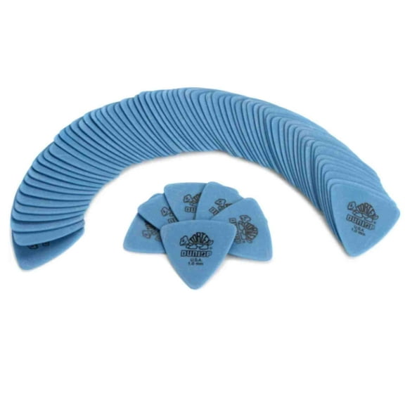 Dunlop Tortex Triangle Guitar Picks - Blue - 1.0mm Gauge - 72 Pack