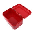 thumbnail image 3 of Boîte à Pain Rétro, 30x20x16cm Grande Capacité Boîte de Rangement en Métal pour Cuisine (Rouge), 3 of 7