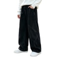 thumbnail image 2 of Bovxnpu Boys Jeans Denim Pants Boys Fleece Lined Wide Leg Jeans with Pockets Trousers, 2 of 8