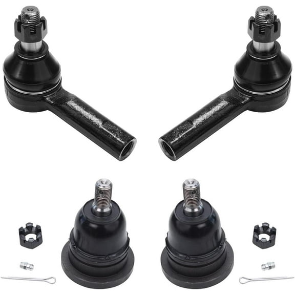 Detroit Axle - Front Outer Tie Rod Ends   Ball Joints Replacement for 2000 2001 2002 2003 2004 Nissan Frontier Xterra - 4pc Set