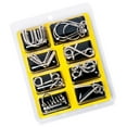 thumbnail image 3 of CNKOO 8Pcs Metal Wire Toys Set Chain Ring Link Interlock Game Intelligence Buckle Lock Toy for Kids Adults, 3 of 9