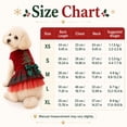 thumbnail image 2 of Christmas Dog Skirts for Small Dogs Girl Santa Dog Christmas Outfit Thermal Holiday Puppy Costume Dress Pet Clothes Christmas Pet Supplies (Red, L), 2 of 6