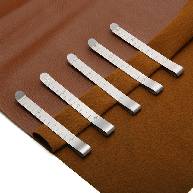 Sewing Clips Stainless Steel Hemming Clips Measurement Ruler Quilting Supplies Small Hooks with Adhesive