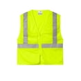 thumbnail image 3 of Cornerstone ANSI 107 Class 2 Economy Mesh Zippered Vest, Safety Yellow, 4/5X, 3 of 4