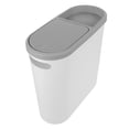 thumbnail image 5 of MERRYHAPY White Plastic Rectangular Trash Can with Press Lid Large Capacity for Home Kitchen Bathroom, 5 of 8