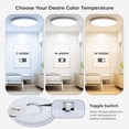 thumbnail image 5 of Matane 15.4'' LED Flush Mount Ceiling Light Fixture with Night Light, 36W 3600LM 3000K/4000K/5000K,  Ceiling Lamp Surface Mount Round Lighting Fixture for Bedroom, Dining Room, Kitchen,White, 5 of 5