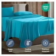 thumbnail image 5 of Split King Sheets for Adjustable Beds - 5 Piece Split King Sheets Set, Deep Pocket, Hotel Luxury, Extra Soft, Breathable and Cooling, Bright Blue Split King Bed Sheets, 5 of 9