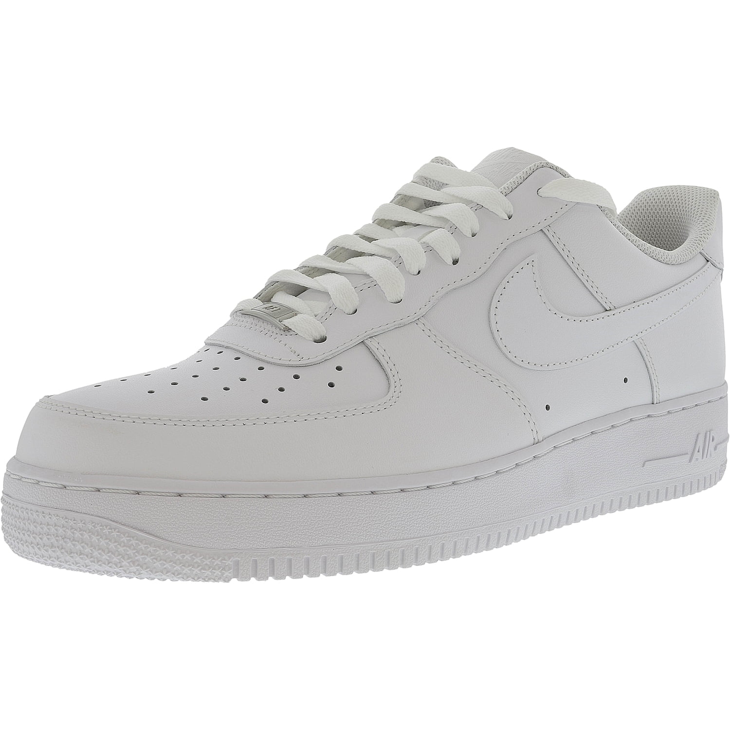 Nike - Nike Men's Air Force 1 07 White / Ankle-High Leather Fashion Sneaker - 12M - Walmart.com
