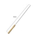 thumbnail image 3 of Maoww Stainless Skewers Reusable Wooden Handle Twisted Kabab Sticks BBQ Tools, 3 of 8
