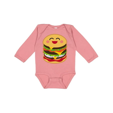 

Inktastic Hamburger Kawaii Gift Baby Boy or Baby Girl Long Sleeve Bodysuit