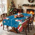 thumbnail image 2 of Nanqianyi Christmas Snowman Tablecloth 52x70 Inch,Waterproof Rectangle Holiday Table Cover, 2 of 6