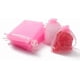thumbnail image 3 of 100 bolsas de organza para regalo con cordón, ideales para joyas, bodas, fiestas y Navidad. Color rosa. Medidas: 12 x 9 cm., 3 of 4