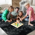 thumbnail image 2 of 10X14 Large Area Rugs for Living Room Bedroom,Big Shag Rug for Bedroom Dorm,Soft Fluffy Indoor Carpet Nursery Rugs for Kids Girls Room Home Decor(Mottling Black, 10X14 Feet), 2 of 17