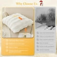 thumbnail image 4 of Eurhowing 2-Pack Bubble Faux Furry Throw Pillow Covers, 18x18 Inch Plush Shaggy Cushion Covers, Soft Fuzzy Fluffy Decorative Pillowcases for Couch Bed, White, 4 of 8