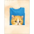 thumbnail image 3 of Staring Kitten Sweatshirt Women -Kayomi Harai Designs, Female x-Large, 3 of 4