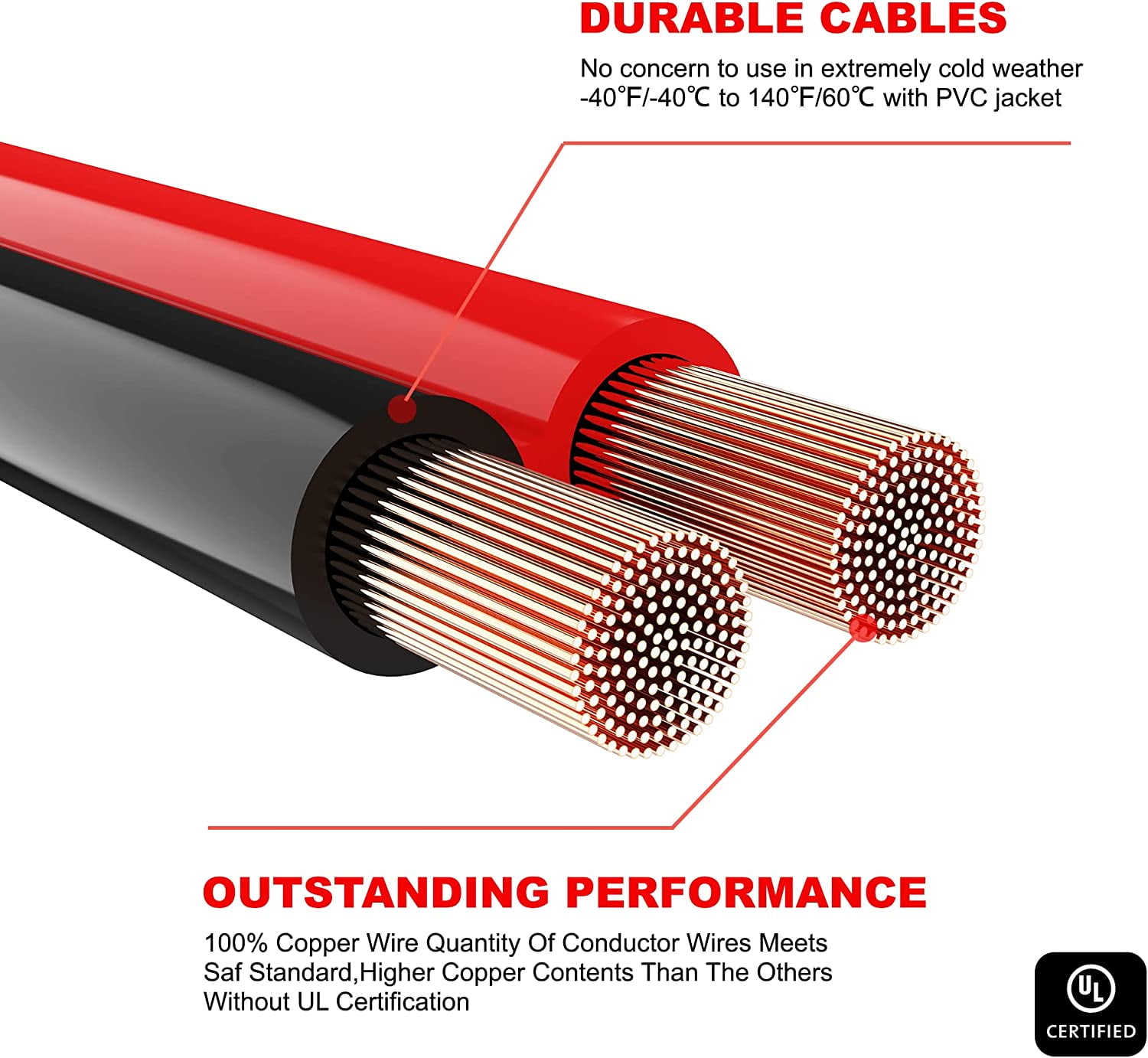 Gauge Jumper Cables Amazon Heavy Duty Jumper Cables Gauge 18ft