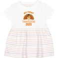 thumbnail image 3 of Inktastic Cute Turkey My First Thanksgiving 2025 Girls Baby Dress, 3 of 5