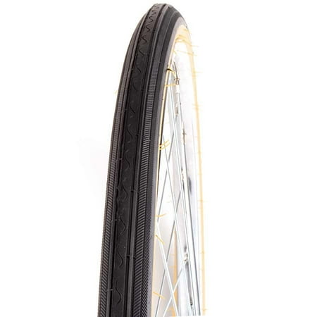 Steel Bike Tire - Kenda Street K40 Road Bike Tire 26x1 3/8 Blk/Tan Steel