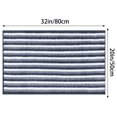 thumbnail image 6 of REGALWOVEN Chenille Bathroom Rug, Plush Striped Bath Rug Quick Dry Soft Bath Mat Absorbent Non Slip Floor Mat Dark Blue 20' x 28', 6 of 6