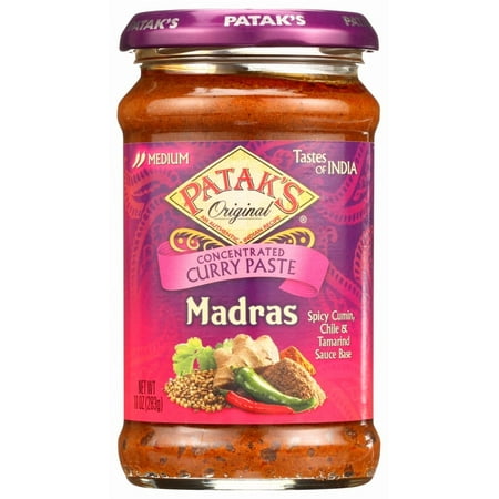 Pataks Curry Paste Concentrated Madras Medium, 10 Oz