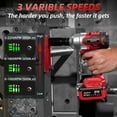 thumbnail image 4 of Avhrit Cordless Impact Wrench 1/2 Impact Gun 700N.m/850N.m 2*4000mAh Electric Impact Wrench Fast Charger 5 Sockets for Car Tires, 4 of 6