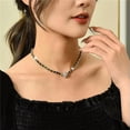 thumbnail image 5 of HOOUN Luxury 925 Silver,Gold Round Cut Cubic Zircon Women Necklace Pendant Jewelry-#1, 5 of 7