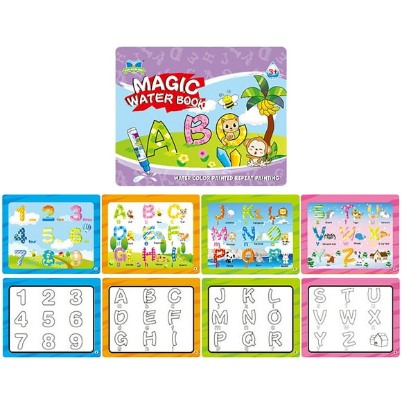 D Water Doodle Book For Toddlers Reusable Magic Coloring Book With Pen Paper Material Children Early Learning Drawing Toy