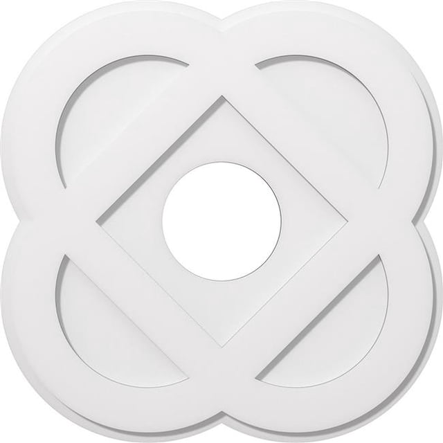 Ekena Millwork CMP26CE-07000 26 in. OD x 7 in. ID Square Charlotte Architectural Grade PVC Contemporary Ceiling Medallion