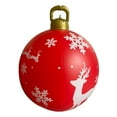 thumbnail image 2 of Nkmbld Oversized Christmas Ornaments 60cm Outdoor Christmas Ball Pvc Inflatable Decorated Ball for Xmas Porch Lawn Yard Holiday, 2 of 7