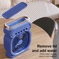 thumbnail image 2 of Shoreew Desk Fan with 5 Water Spray Holes LED Light Levels Adjustable Large Capacity Tank Quiet Home Office Travel Portable Summer Misting Cooling Fan, 2 of 6