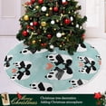 thumbnail image 6 of FMSHPON Valentine's Day Cute Panda Couple Xmas Christmas Tree Skirt Stand Mat for Holiday Party Decoration Indoor Outdoor 36 inches, 6 of 6
