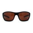 thumbnail image 2 of Mens Road Warrior Driving Lens Wrap Sport Sunglasses Matte Black Brown, 2 of 4