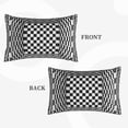 thumbnail image 4 of Bixox 3d Black and White Chessboard Printed Pillow Protector,Super Soft Ideal for Home,Guests,Rentals - 20"x30", 4 of 8
