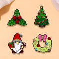 thumbnail image 2 of Santa Claus Tree Enamel Brooch Creative Christmas Day Inlaid rhinestone Gift Lapel Pin Badge Backpack Clothing Hat Accessories, 2 of 5