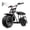 Black, variant on FRP GMB100 Mini Bike Upgraded Frame Roller Frame, No Engine—Tires, Hydraulic Brake, Seat, Fuel System & Wiring, DIY Bolt-On 79/98/196/212/225cc – Black