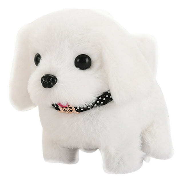 Jouet Chien en Peluche Électronique Réaliste Marchant Marchant Jouet Chiot Aboyant