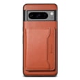 thumbnail image 6 of Case Compatible with Google Pixel 6 Pro, Wallet Case with Detachable Card Holder Magnetic, Classic PU Cowhide Leather Cover Wireless Charging for Men Women for Google Pixel 6 Pro, Brown, 6 of 13