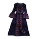 thumbnail image 2 of Vestido de algodón Salvador para mujer vacaciones en la playa Azul oscuro, 2 of 10