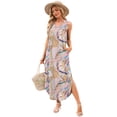 thumbnail image 4 of Vestido de verano SAMPEEL Maxi Sunddress Beach Vacation L, 4 of 6