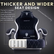 Dowinx Gaming Chair Fabric with Pocket Spring Cushion, Ergonomic High Back Computer Chair with Footrest