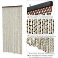 thumbnail image 4 of Wood Bamboo Door Beads,Beaded Curtains for Doorways,Bamboo Wooden Beaded Doorway Curtain for Bedroom Bathroom Livingroom, 4 of 9