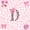 Pink Black D, variant on Erosebridal Pink Leopard Print Black Out Curtains For Girls,Cute Cheetah Letter U Initial Curtains Pack of 2 (42x63 Each)