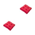 thumbnail image 1 of Moyic Cojín de asiento y cómodo para máxima relajación, cojines cuadrados para el suelo, cojín para silla, color rojo rosa, 43x43cm Rosa roja 43*43cm 2piezas, 1 of 6