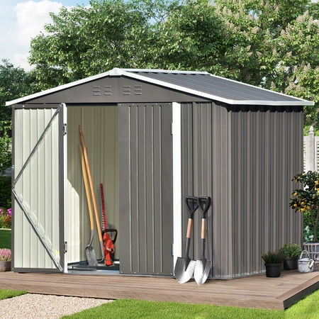 Enyopro 6-Foot by 4.4-Foot Outdoor Storage Shed