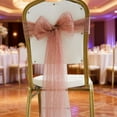 thumbnail image 3 of Cheapark Lace Floral Chair Back Covers - Elegant Ribbon & Streamer Accents, Wedding & Christmas Party Decor, Decorative Chair Covers for Festive Gatherings, 3 of 6