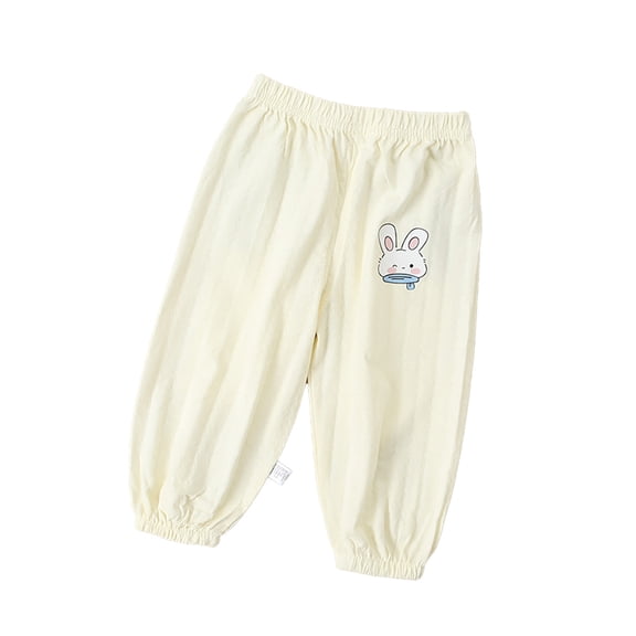 Chenyin Infant Toddler Girls Summer Pants Baby Anti-Mosquito Trousers Loose Lantern Pants Girls Cotton Bloomers Pants for 6 Months-5 Years