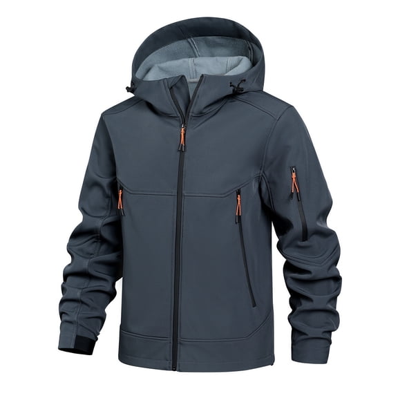 Men's Softshell Jacket Casual Hooded Jacket Outdoor Coat